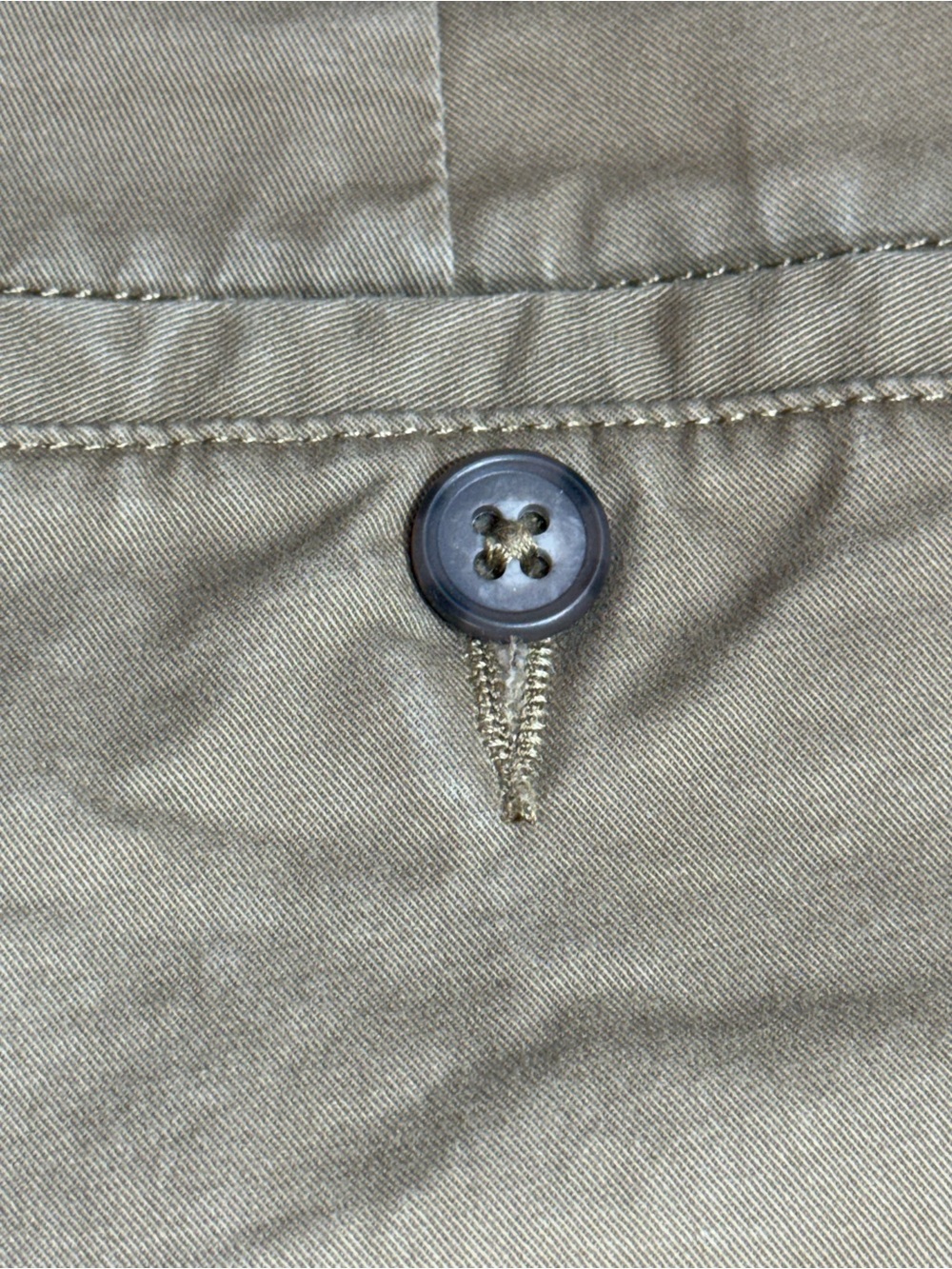 Under 5’ 10” Chino Casual Slacks Almond Tan 33 x 28 - Fits like 32 Waist - Picture 5 of 8